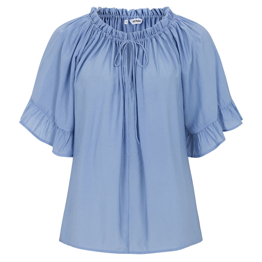 SOFT REBELS BLOUSE HAINA FOREVER BLUE
