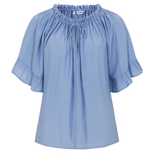SOFT REBELS BLOUSE HAINA FOREVER BLUE