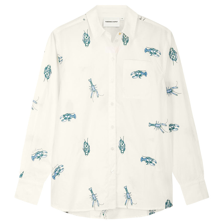 FABIENNE CHAPOT BLOUSE ALEX LANGOUSTINE COSY OFF-WHITE