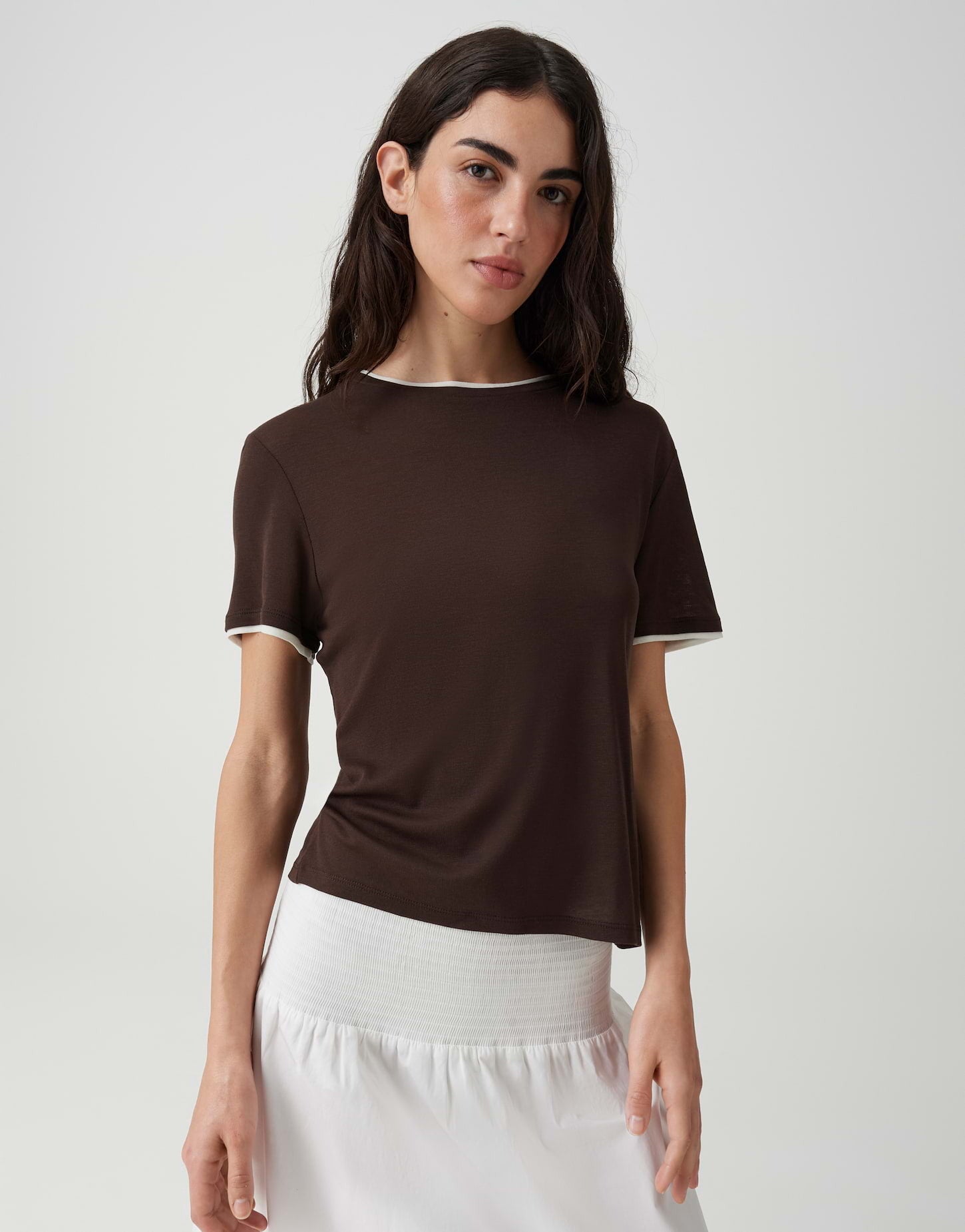 OPUS T-SHIRT SOPPEL AFFOGATO