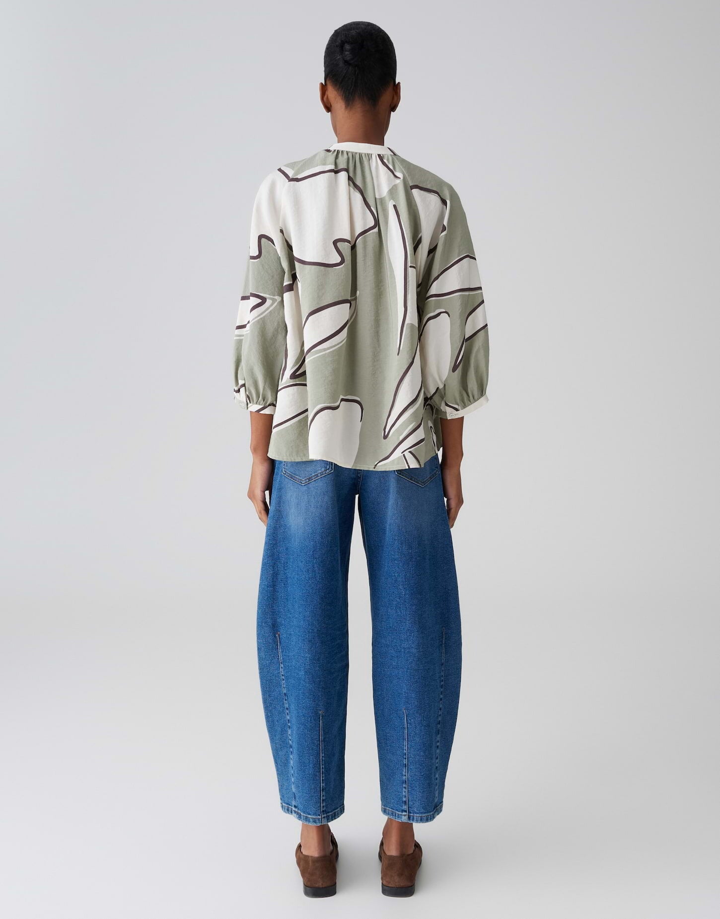 OPUS BLOUSE FALOOM PALE OLIVE