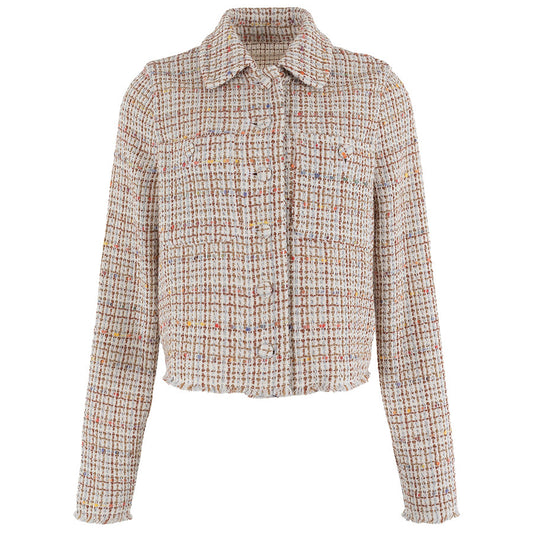 ANNA BLAZER MET RUIT OFF-WHITE DESSIN