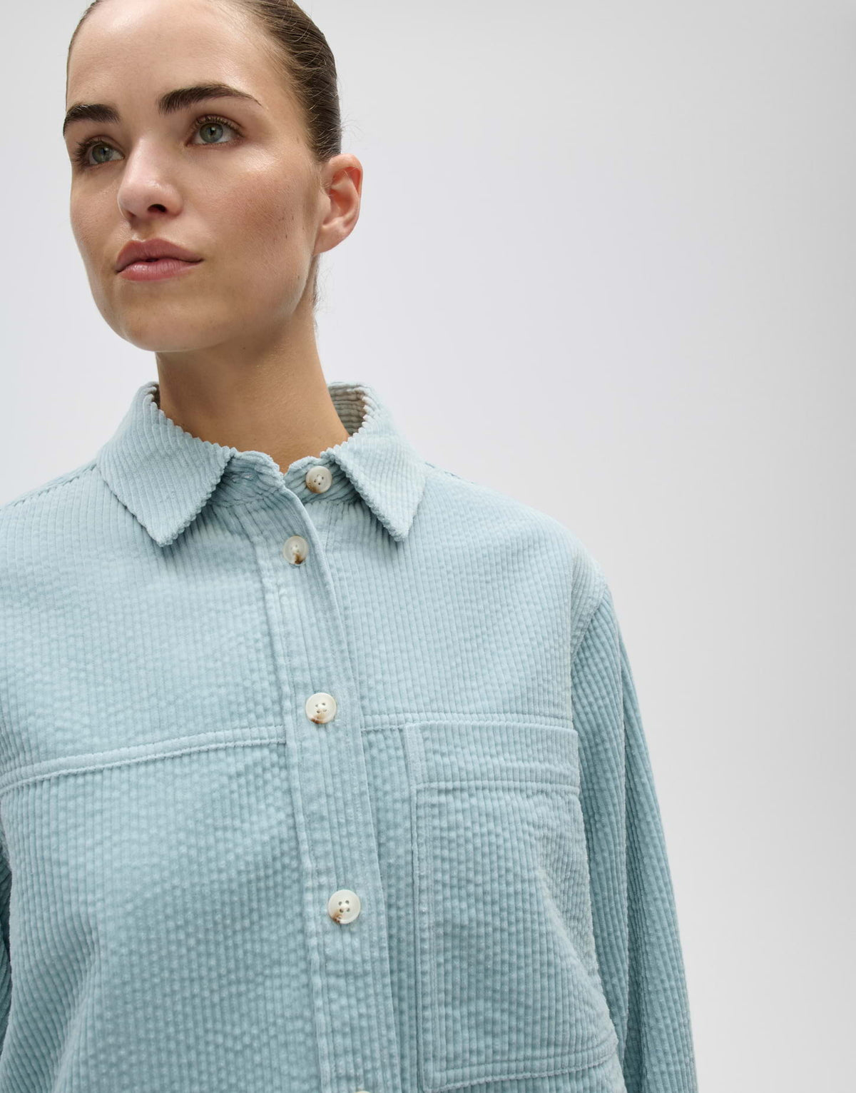 OPUS BLOUSE FALVI DUSTY AQUA 