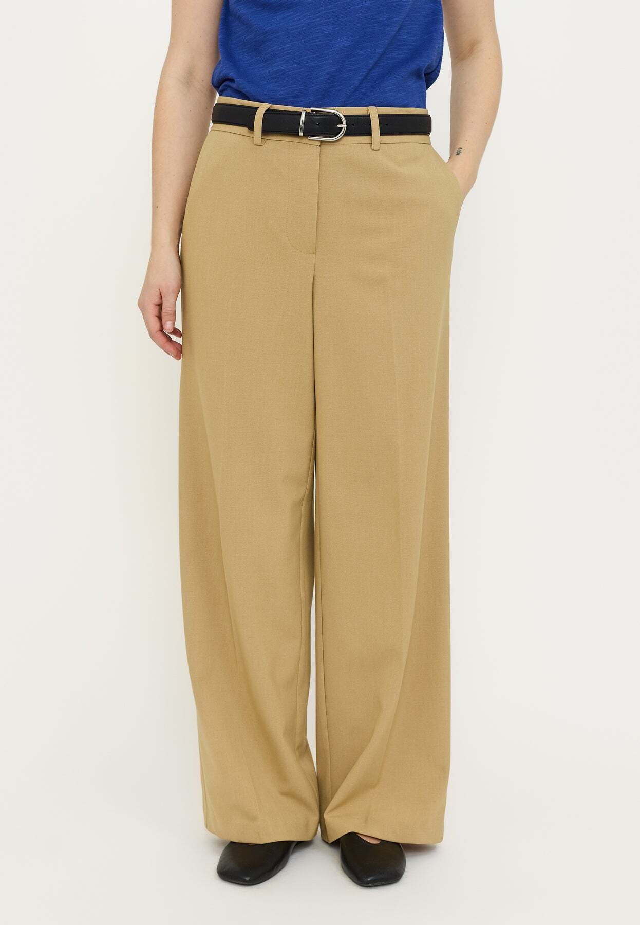 SOFT REBELS BROEK VILJA TRAVERTINE