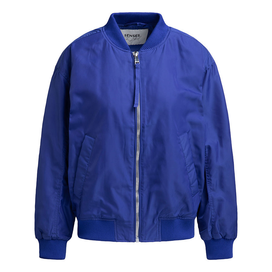 SENSES THE LABEL BOMBERJACKET BRIGHT BLUE
