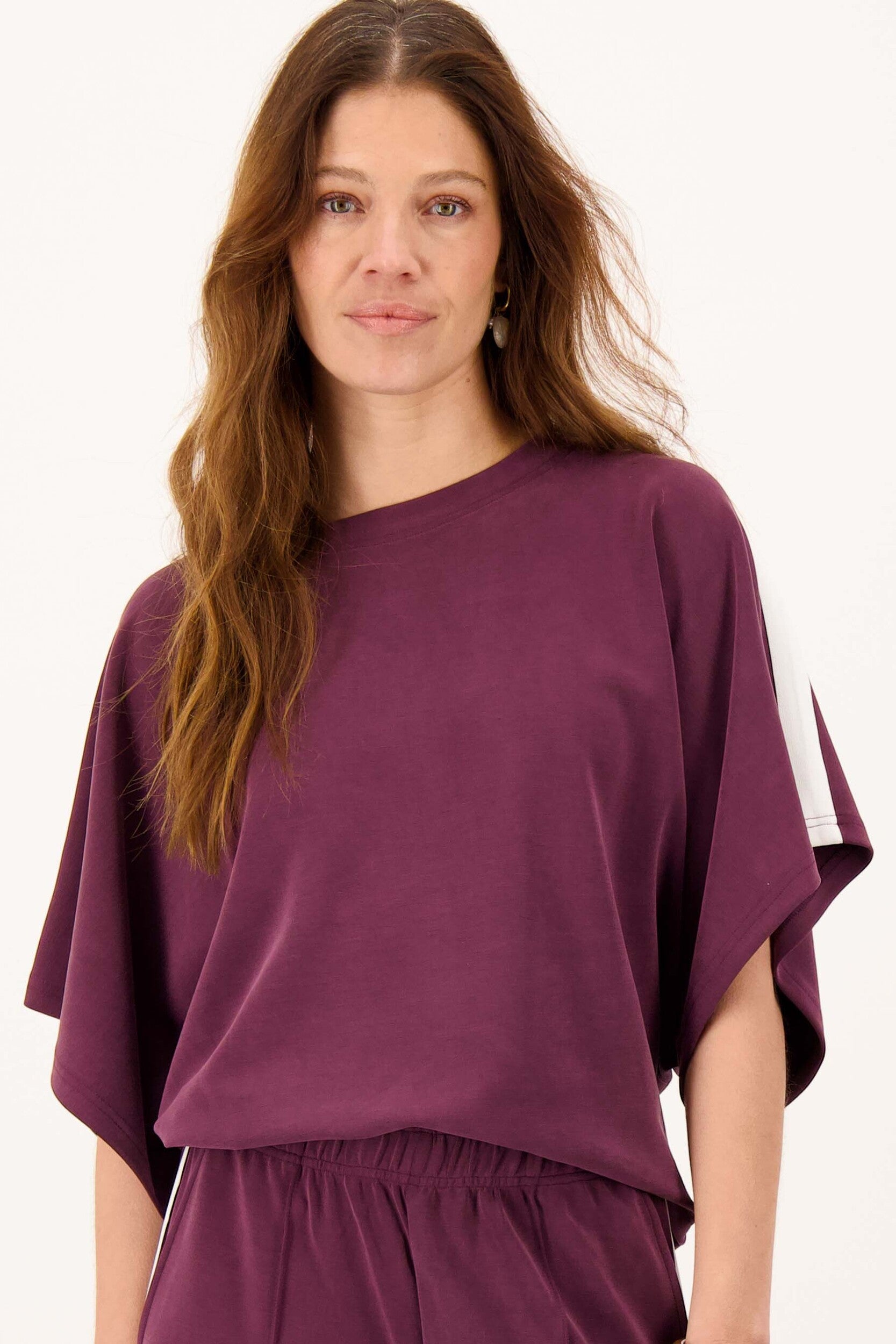 ZUSSS BOOTHALSTOP MET BIES EN VLINDERMOUW BURGUNDY