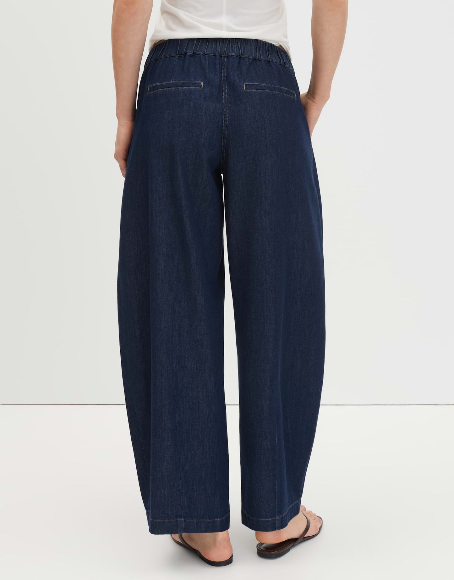 SOMEDAY JEANS CHARLIE CURVED DENIM RINSED DARK BLUE