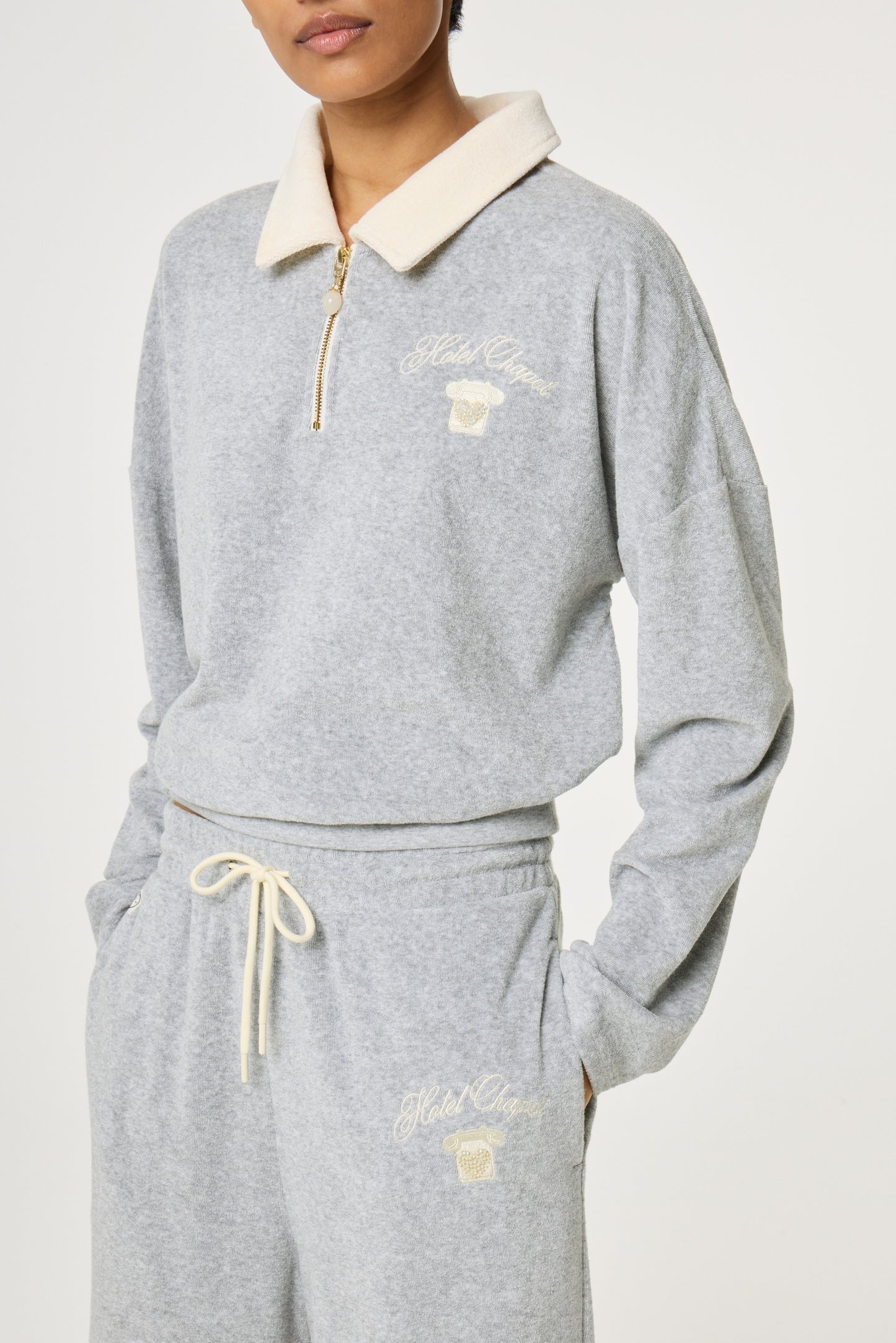 FABIENNE CHAPOT SWEATER HUGO GREY MELANGE