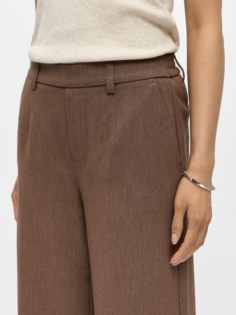 OBJECT BROEK LISA WIDE CARAFE/MELANGE