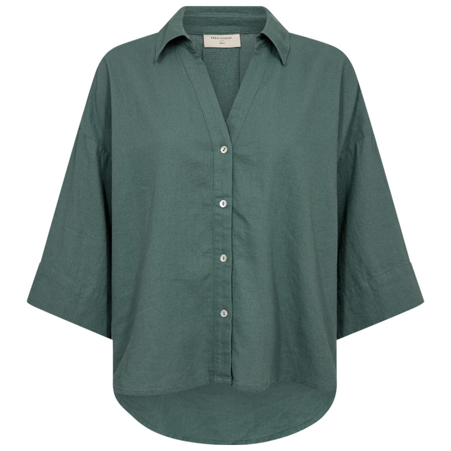 FREEQUENT BLOUSE LAVA DARK FOREST