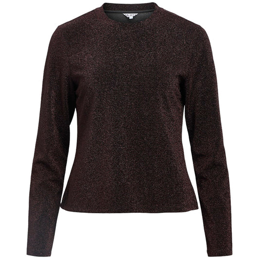 OBJECT TOP FILIPA BLACK/SEAL BROWN