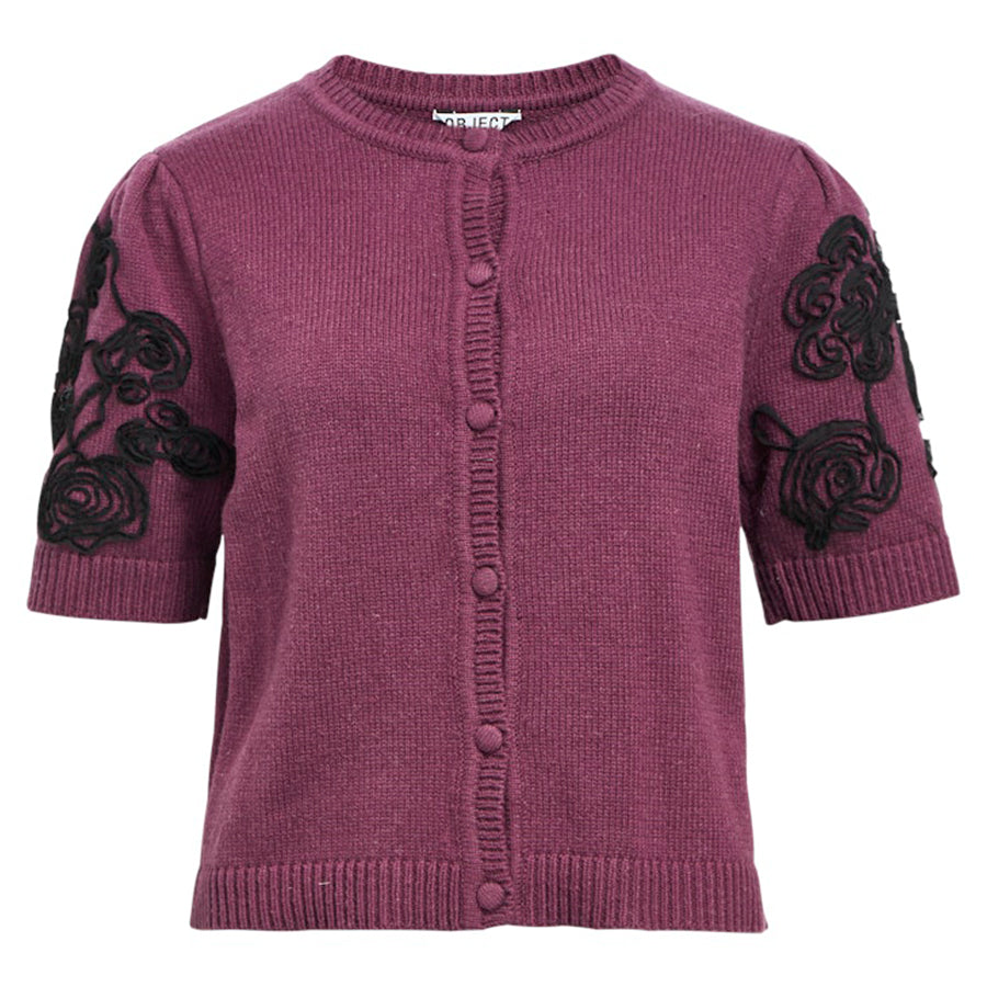 OBJECT VEST JANE MAUVE WINE