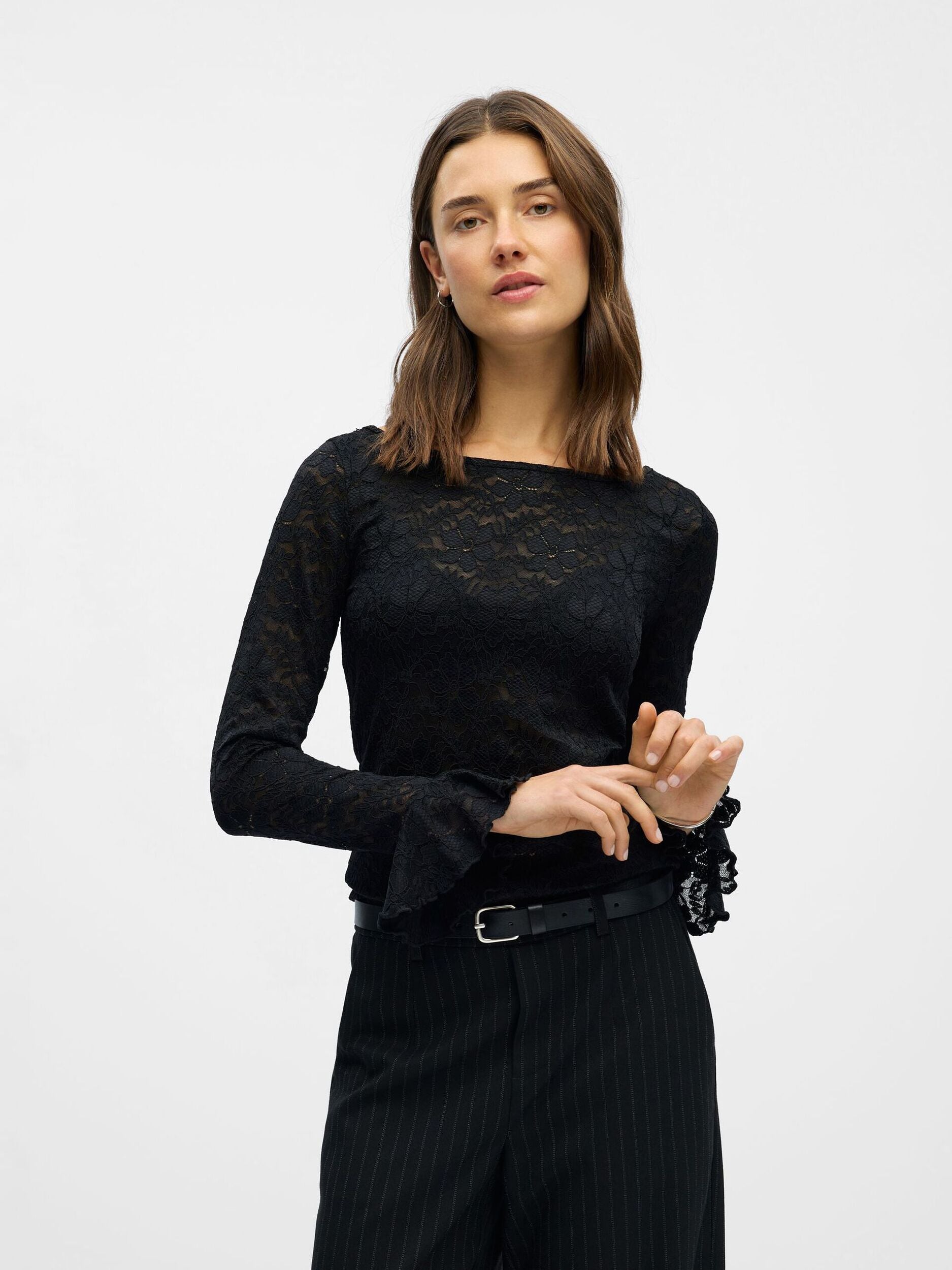 OBJECT TOP INES BLACK