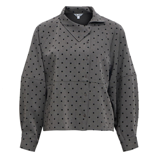 OBJECT JASJE MAXINE GUN METAL/BLACK DOTS