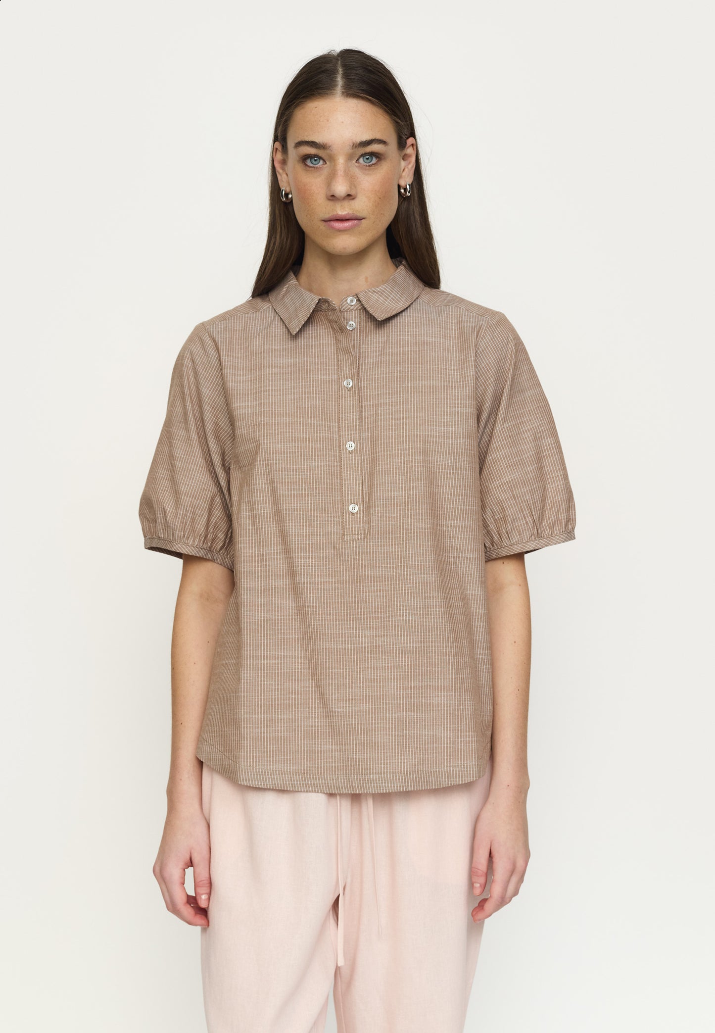 SOFT REBELS BLOUSE EBBI BISON