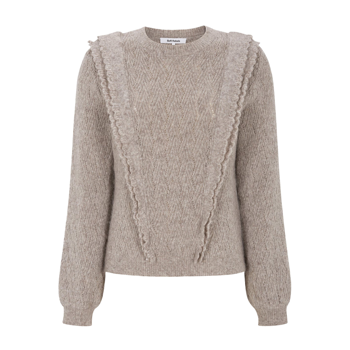 SOFT REBELS TRUI STORY SILVER MINK MELANGE