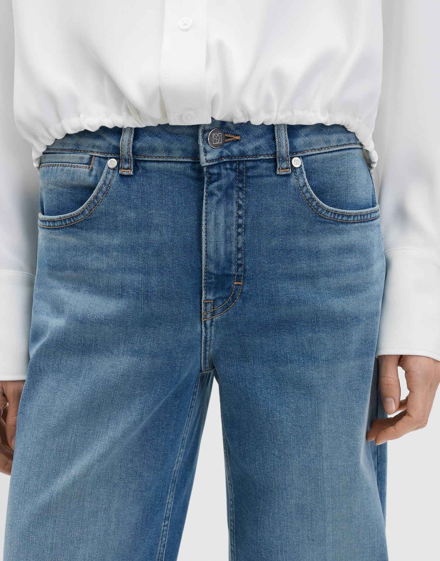 SOMEDAY JEANS CELLMA ICONIC MID REFINED BLUE