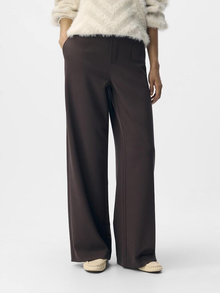 OBJECT BROEK LISA WIDE SEAL BROWN