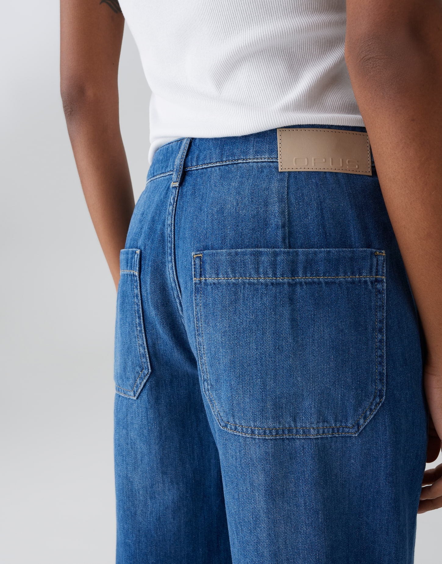 OPUS JEANS LOLAH COMFY MID SLOUCHY BLUE