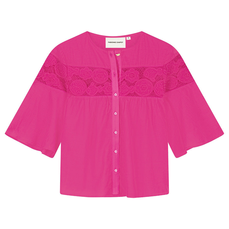FABIENNE CHAPOT TOP KRISTEL FLASHY PINK