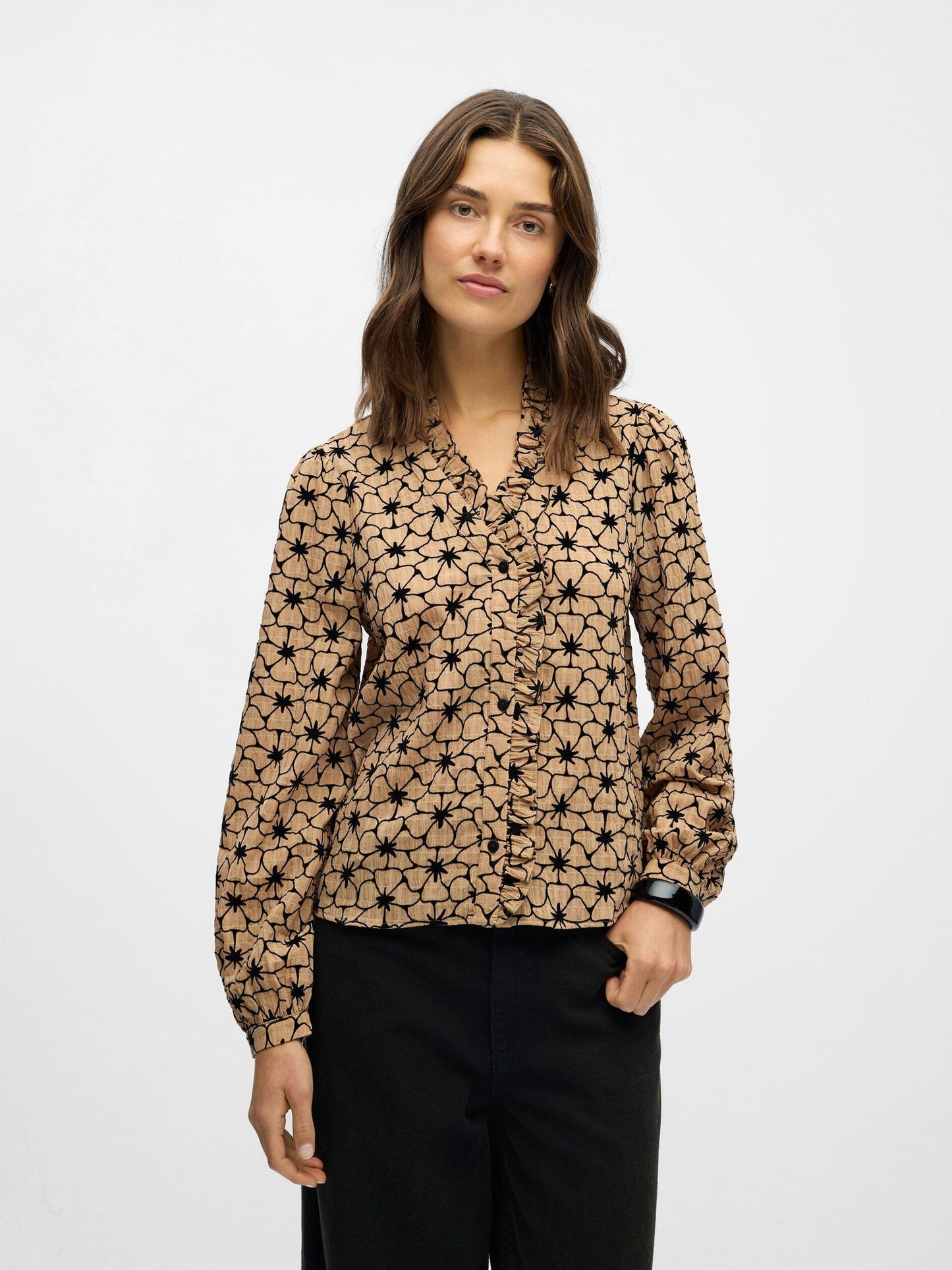 OBJECT BLOUSE DEA TANNIN/BLACK