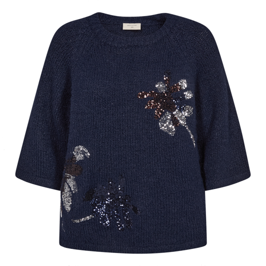 FREEQUENT TRUI KRELA NAVY BLAZER MELANGE/SILVER