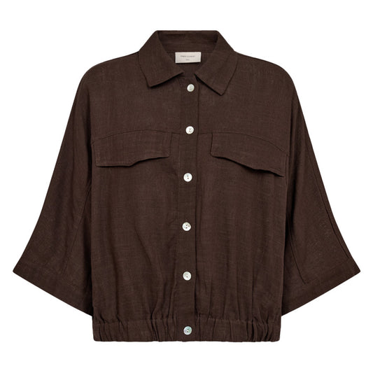 FREEQUENT JACKET LARIN COFFEE BEAN