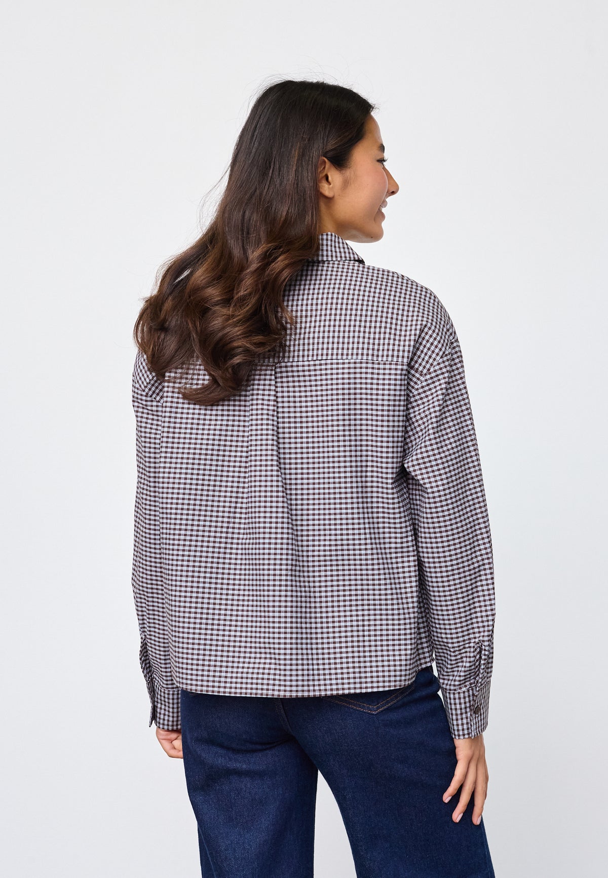 SISTERS POINT BLOUSE VICTOR BROWN CHECK