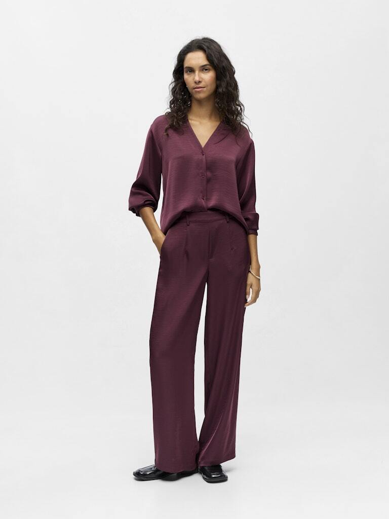 OBJECT BROEK CHILLI MAUVE WINE