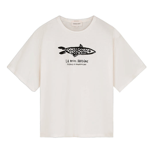 FABIENNE CHAPOT T-SHIRT FAY OFF-WHITE/BLACK