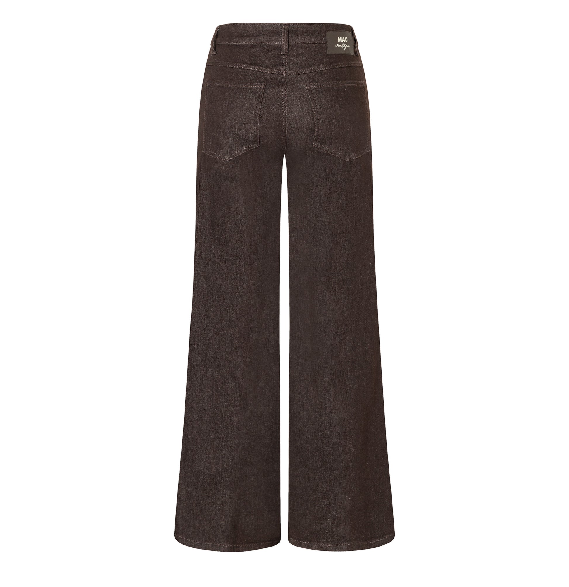 MAC JEANS WIDE FLARE BROWN RINSED