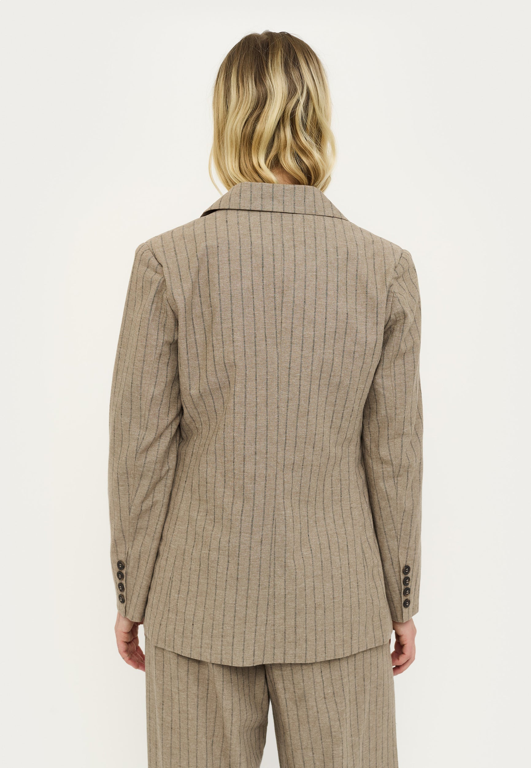 SOFT REBELS BLAZER MARJA GREIGE MELANGE