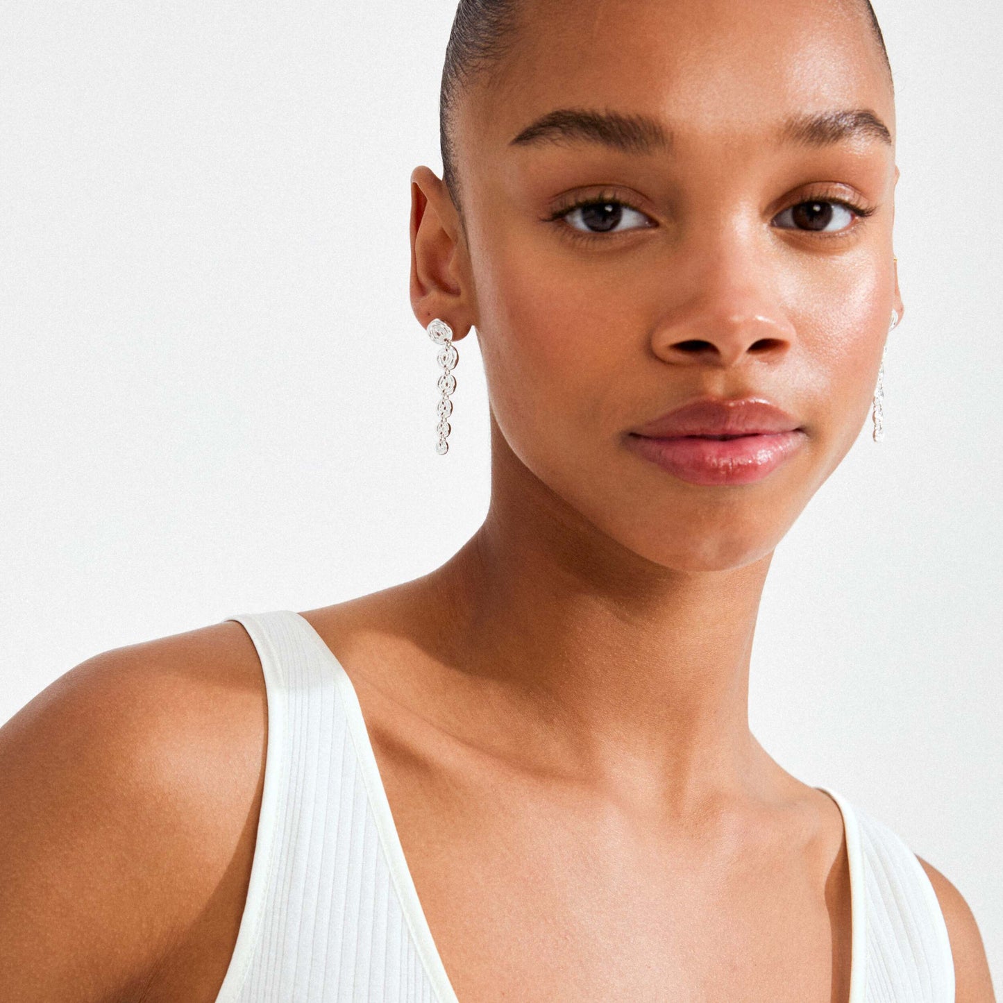 PILGRIM OORBELLEN AIR SILVER-PLATED