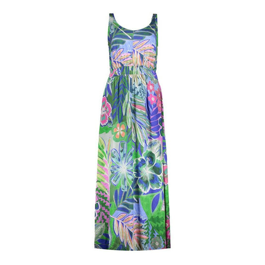 GEISHA JURK BOTANISCHE PRINT BLAUW/GROEN