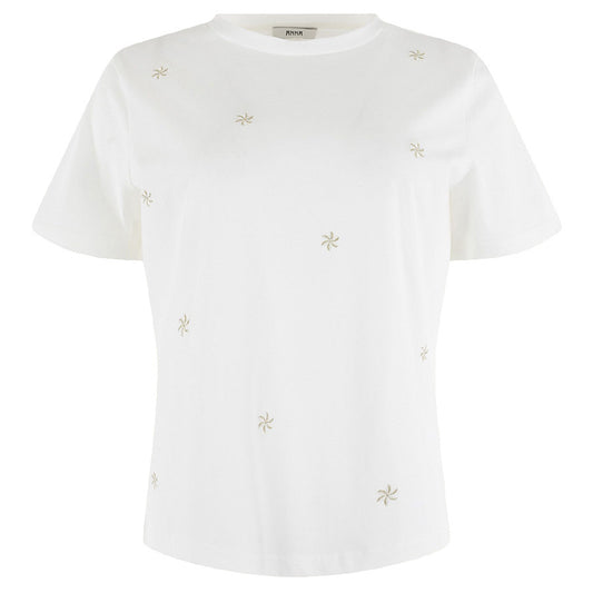 ANNA T-SHIRT BORDUURSELS OFF-WHITE DESSIN