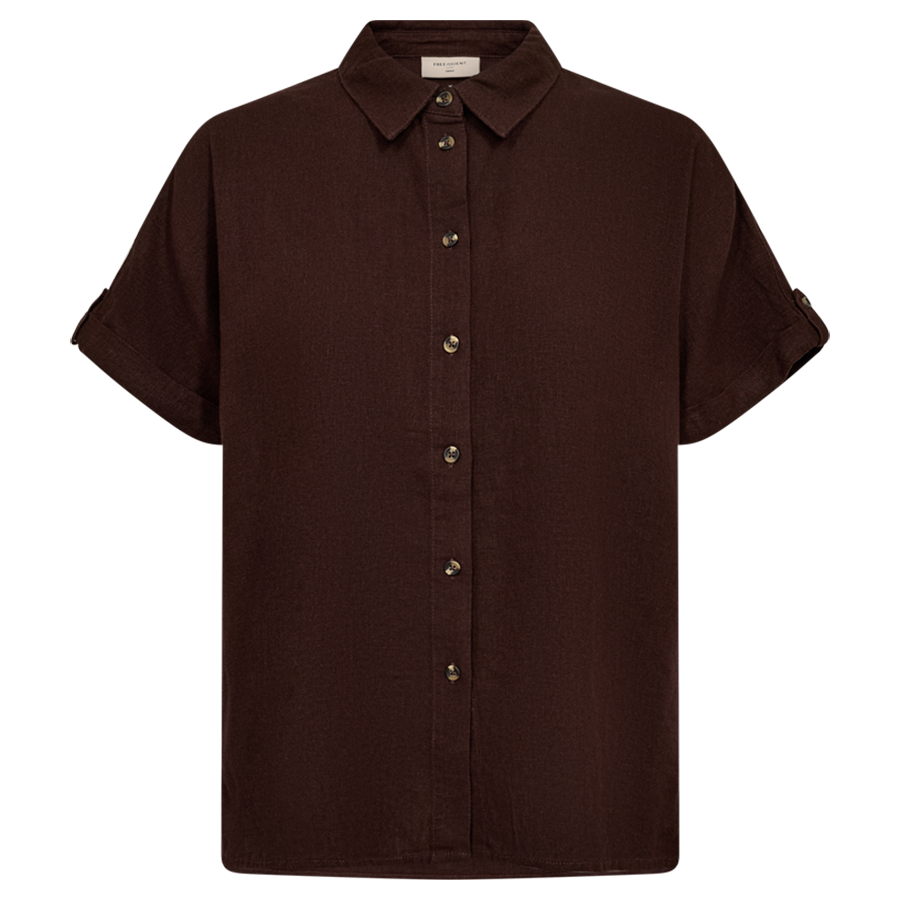 FREEQUENT BLOUSE LAVA COFFEE BEAN