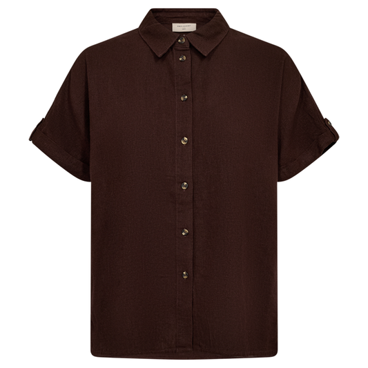 FREEQUENT BLOUSE LAVA COFFEE BEAN