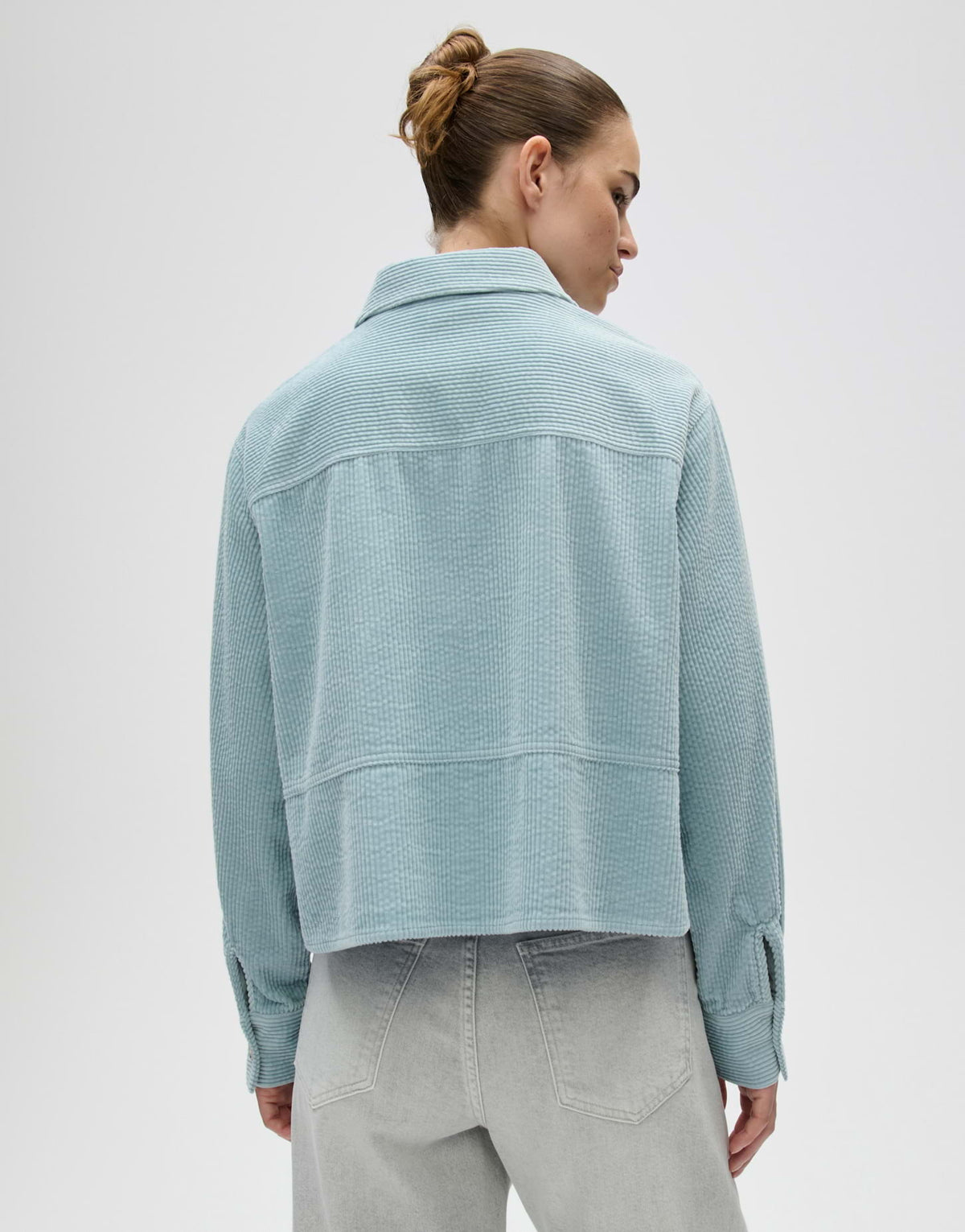 OPUS BLOUSE FALVI DUSTY AQUA 