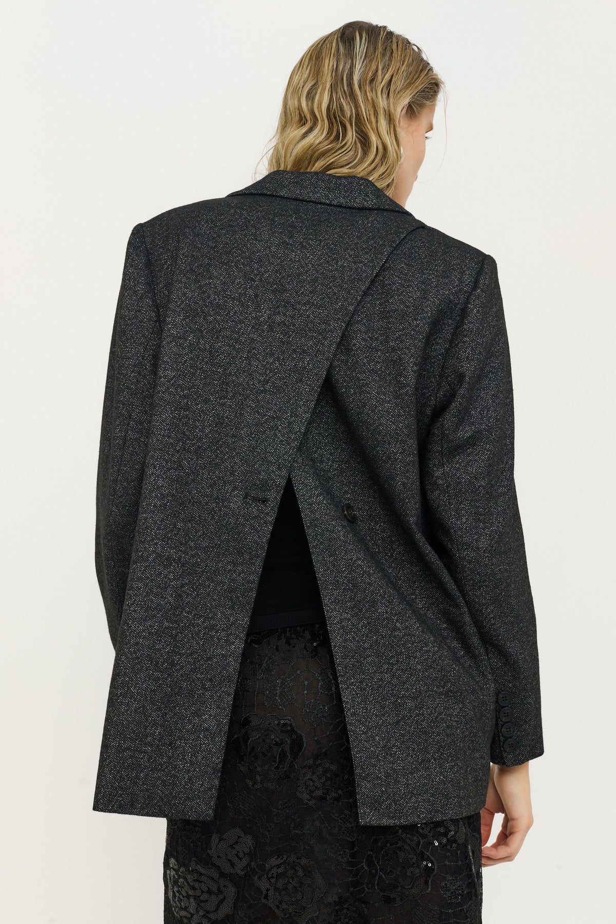 SOFT REBELS BLAZER PACE BLACK