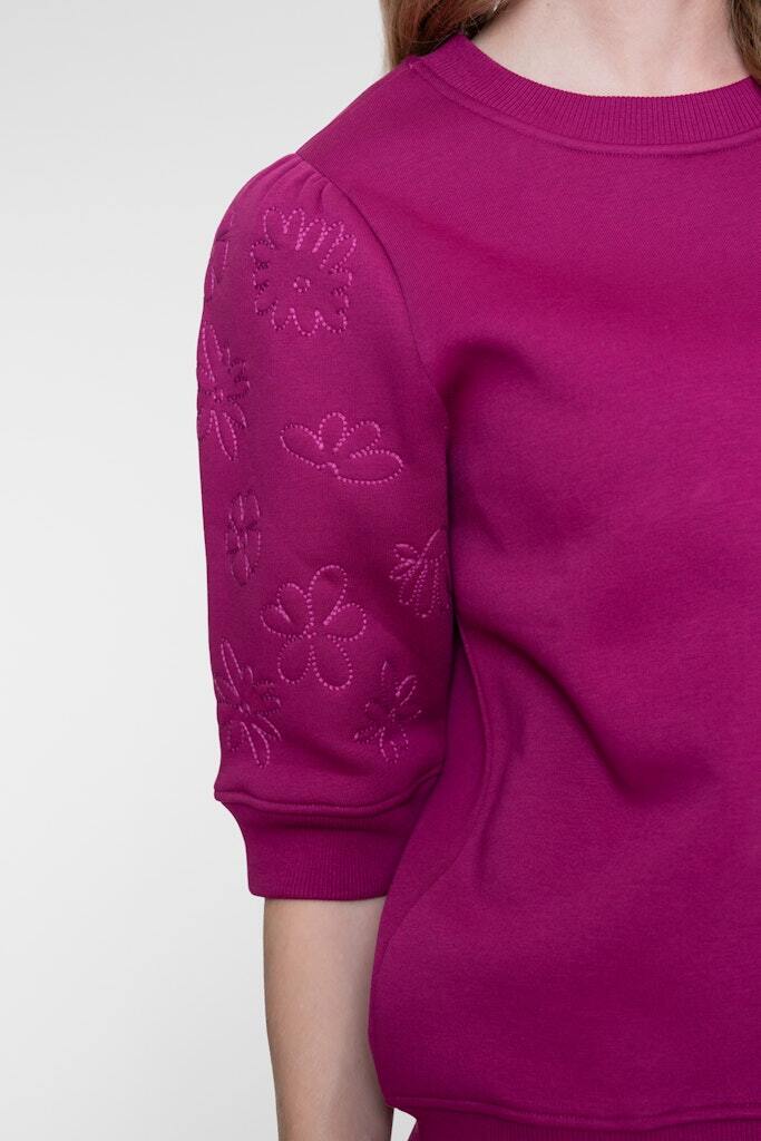 GEISHA SWEATER FLOWERS CYCLAME 