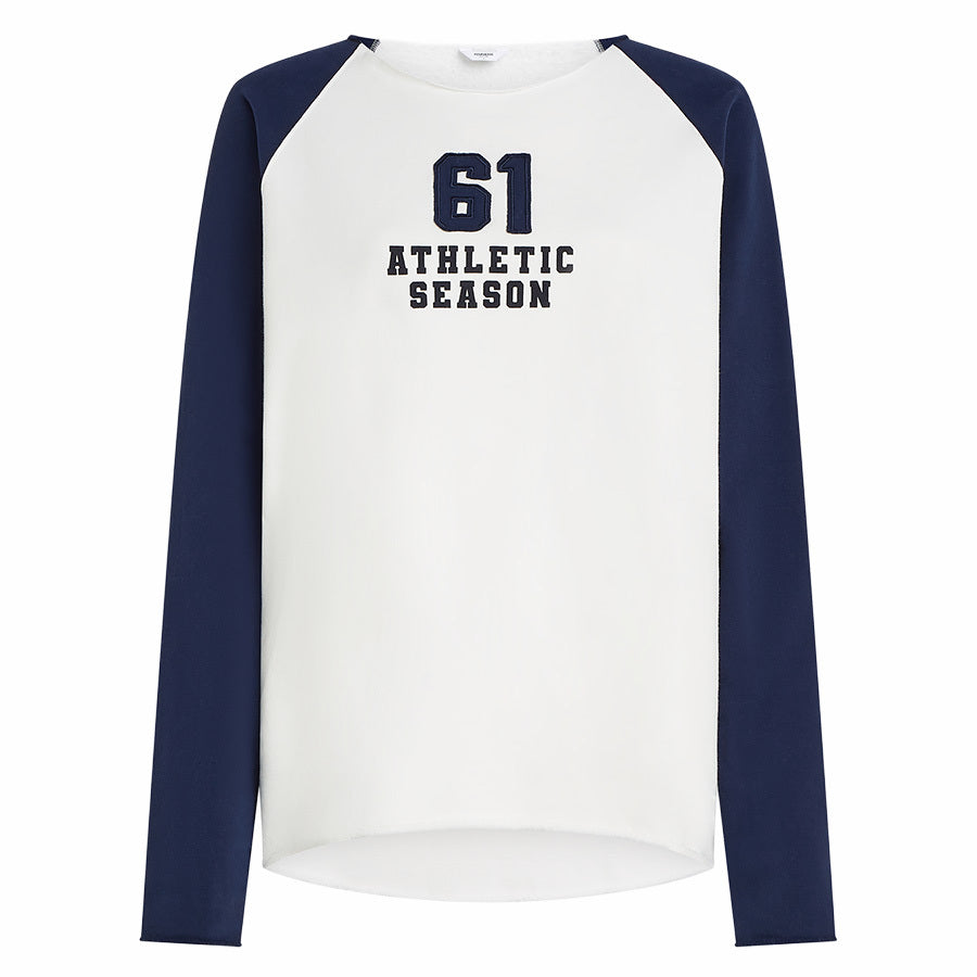 PENN&INK SWEATER PRINT ECRU NIGHT