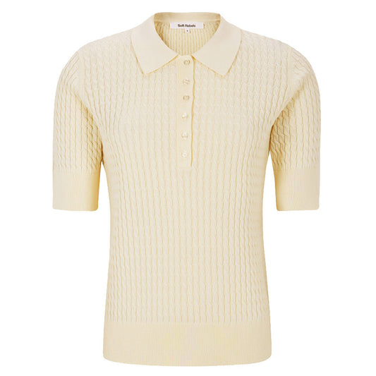 SOFT REBELS POLO BETH ARCTIC WOLF