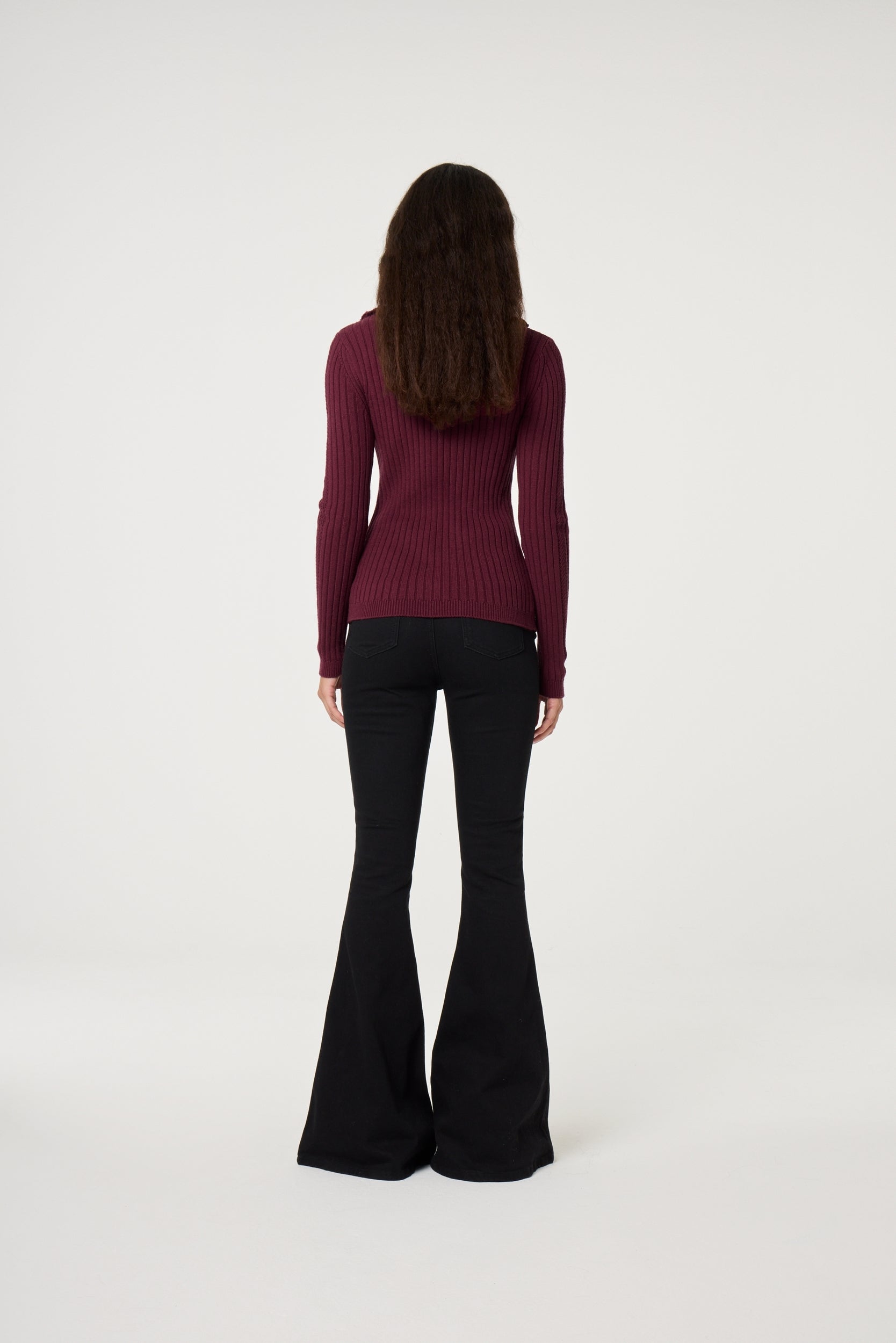 FABIENNE CHAPOT VEST VESTA DEEP BURGUNDY