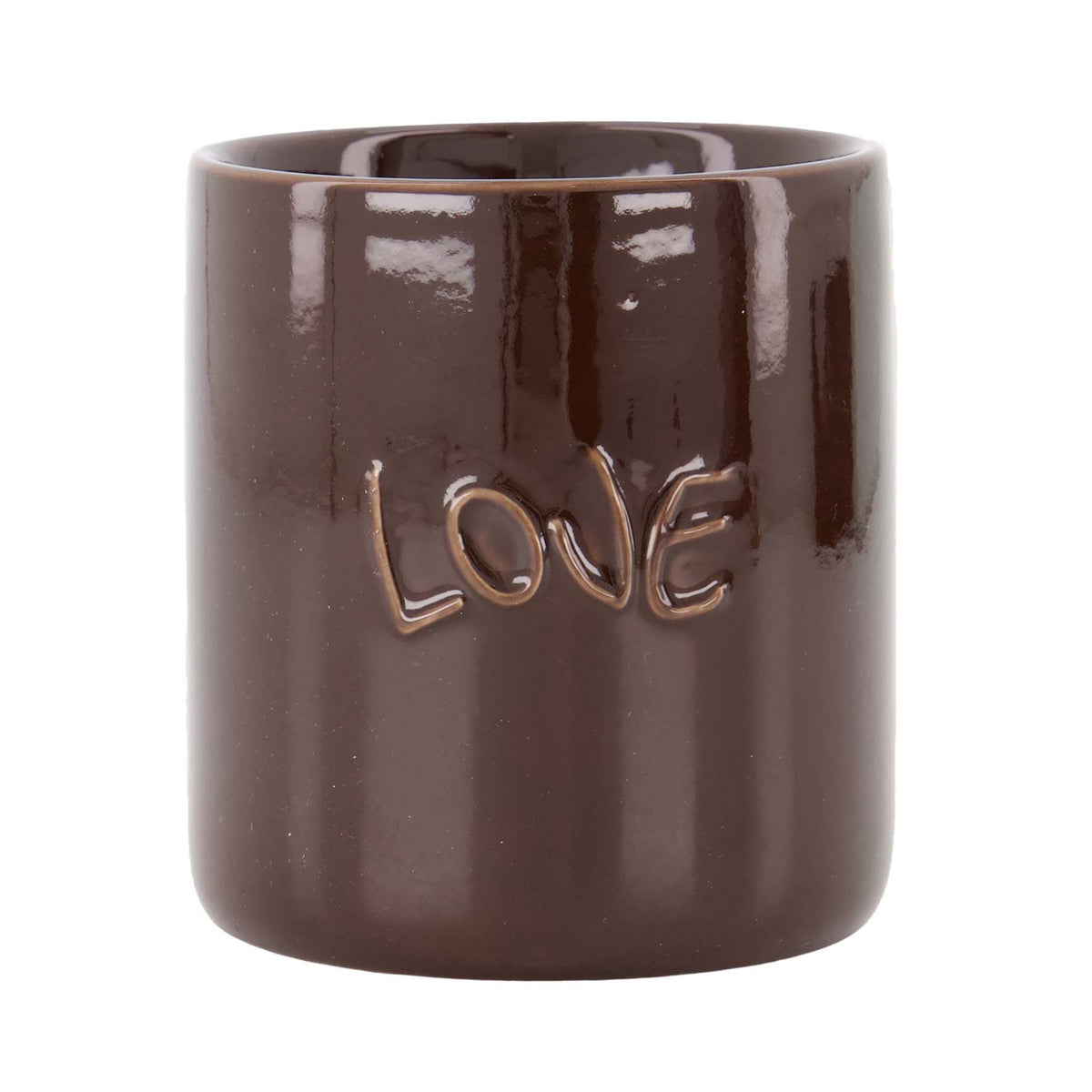 ZUSSS GEURKAARS KERAMIEK LOVE DARK BROWN