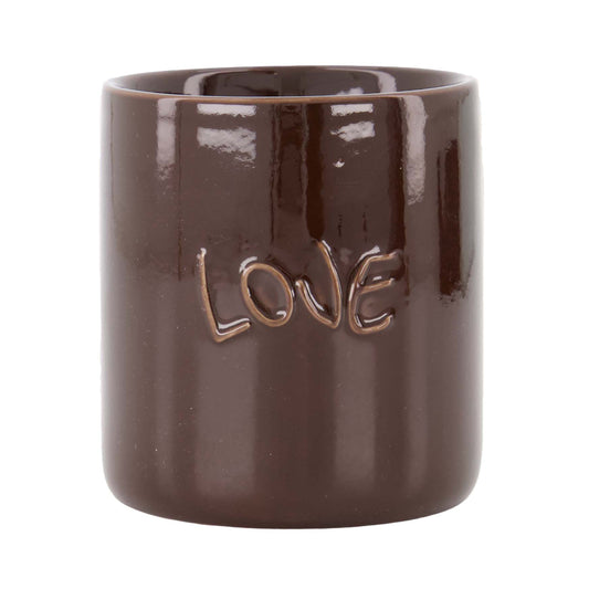 ZUSSS GEURKAARS KERAMIEK LOVE DARK BROWN