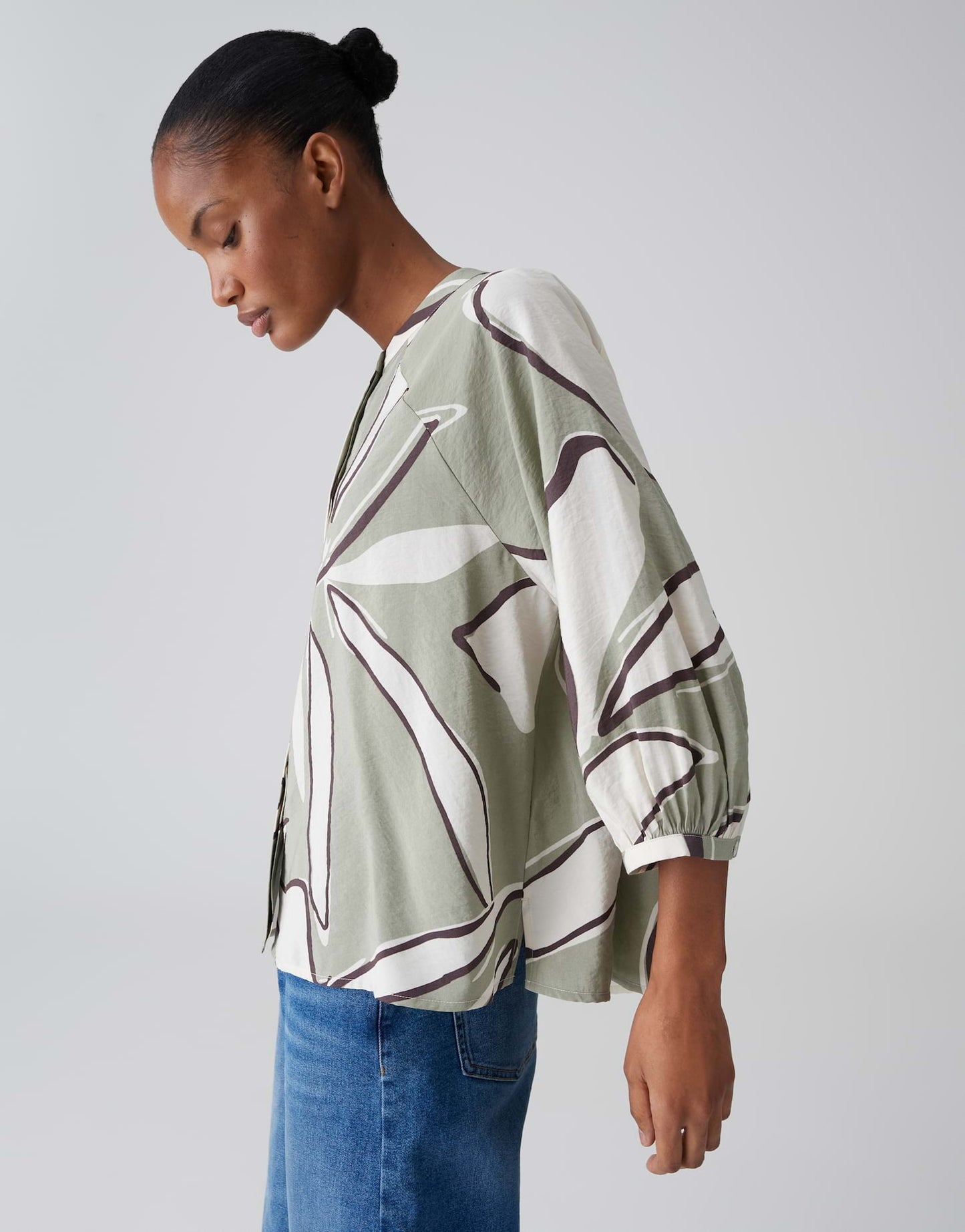 OPUS BLOUSE FALOOM PALE OLIVE