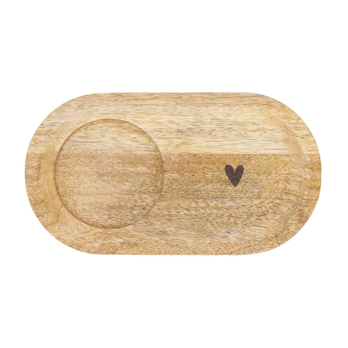 ZUSSS SERVEERPLANKJE HOUT HARTJE NATUREL
