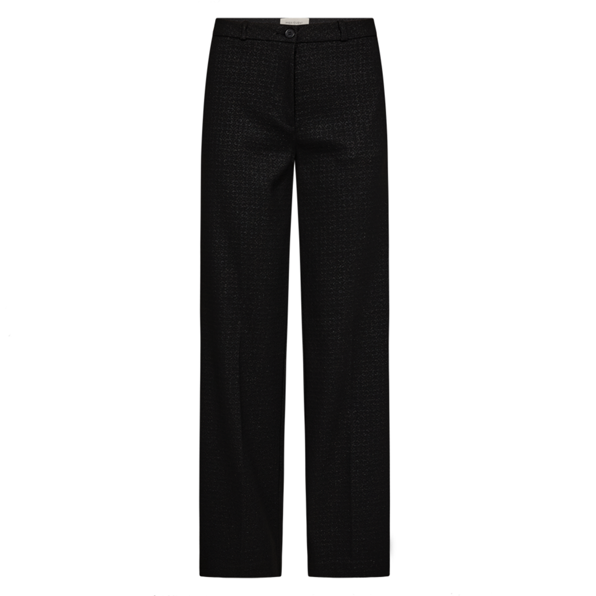 FREEQUENT BROEK SOLVEJ BLACK/BLACK METALLIC