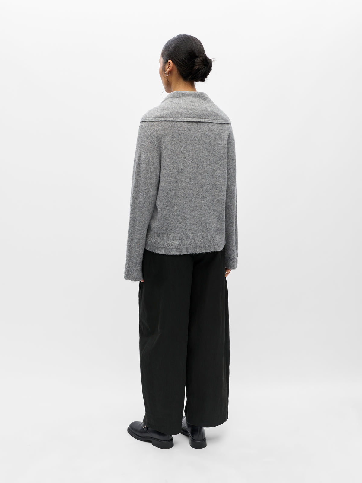 OBJECT TRUI MET SJAALTJE LIGHT GREY MELANGE