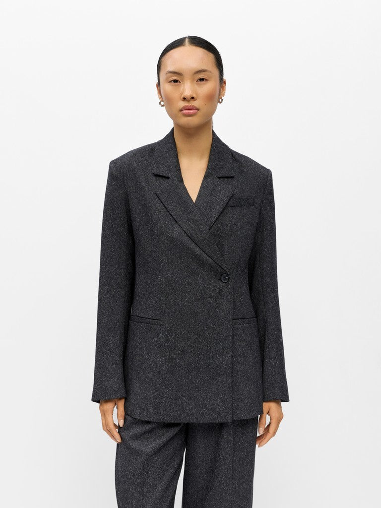 OBJECT BLAZER DUBBELE KNOPEN BLACK